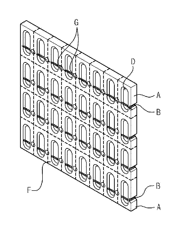 Base Substrate Which Prevents Burrs Generated During the Cutting Process and Method for Manufacturing the Same