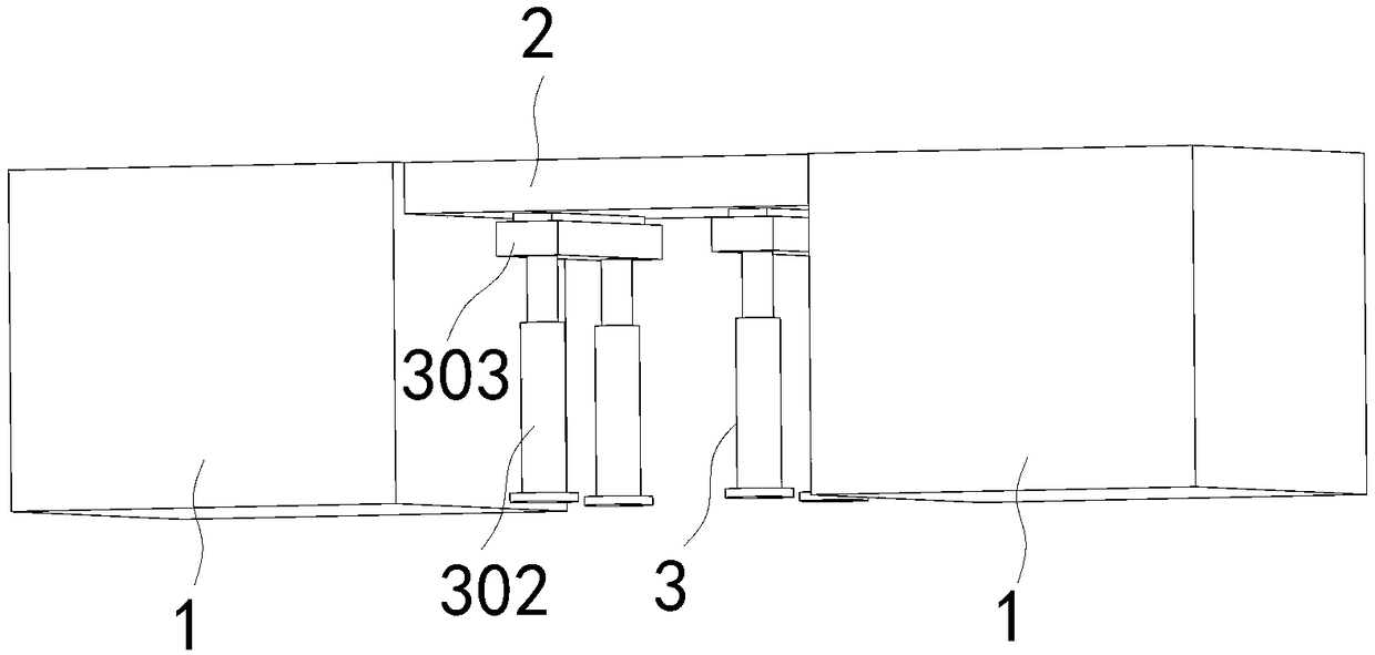 Shape-changing bridge for garden landscape