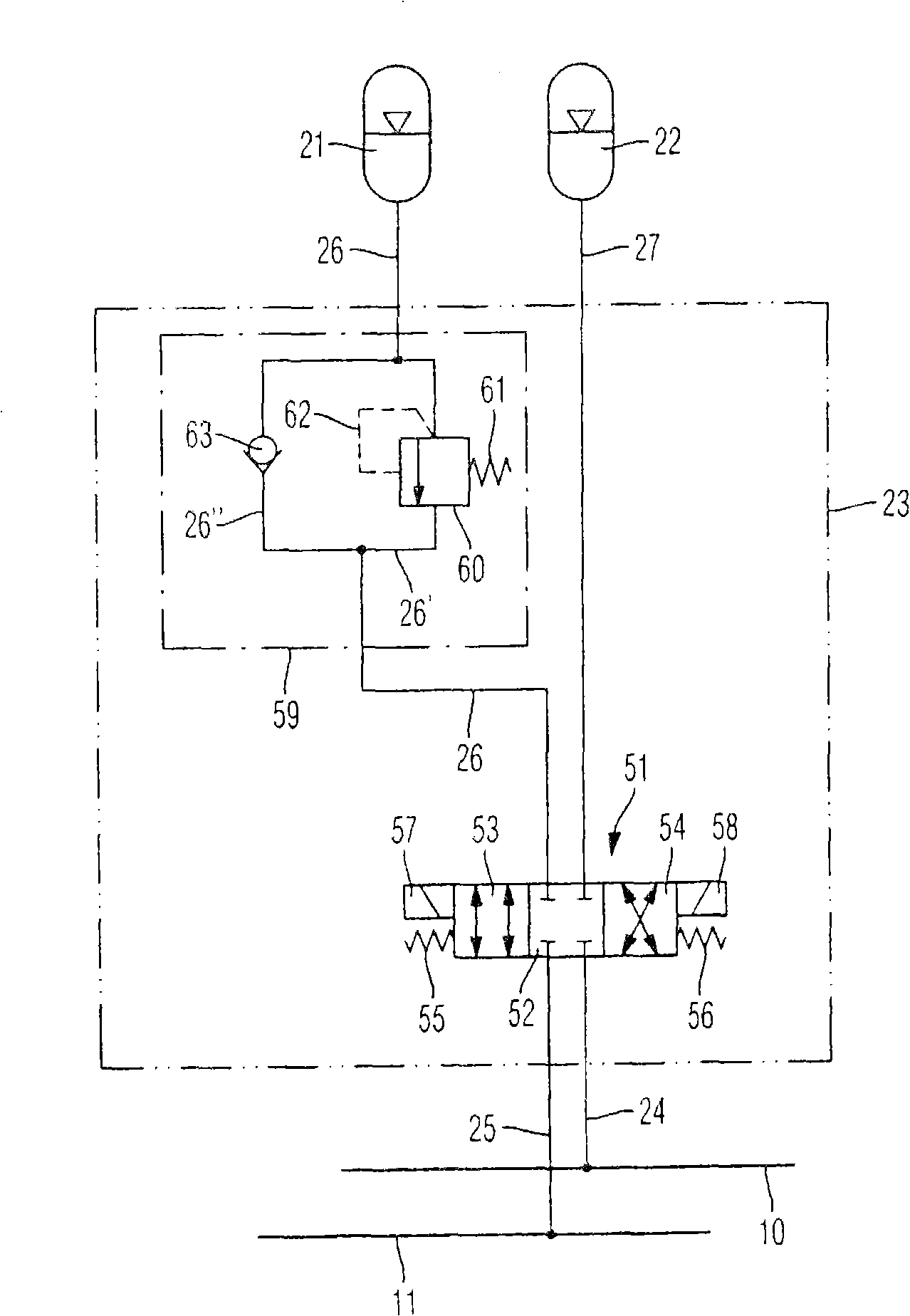 Mechanico-hydraulic drive comprising a power split transmission