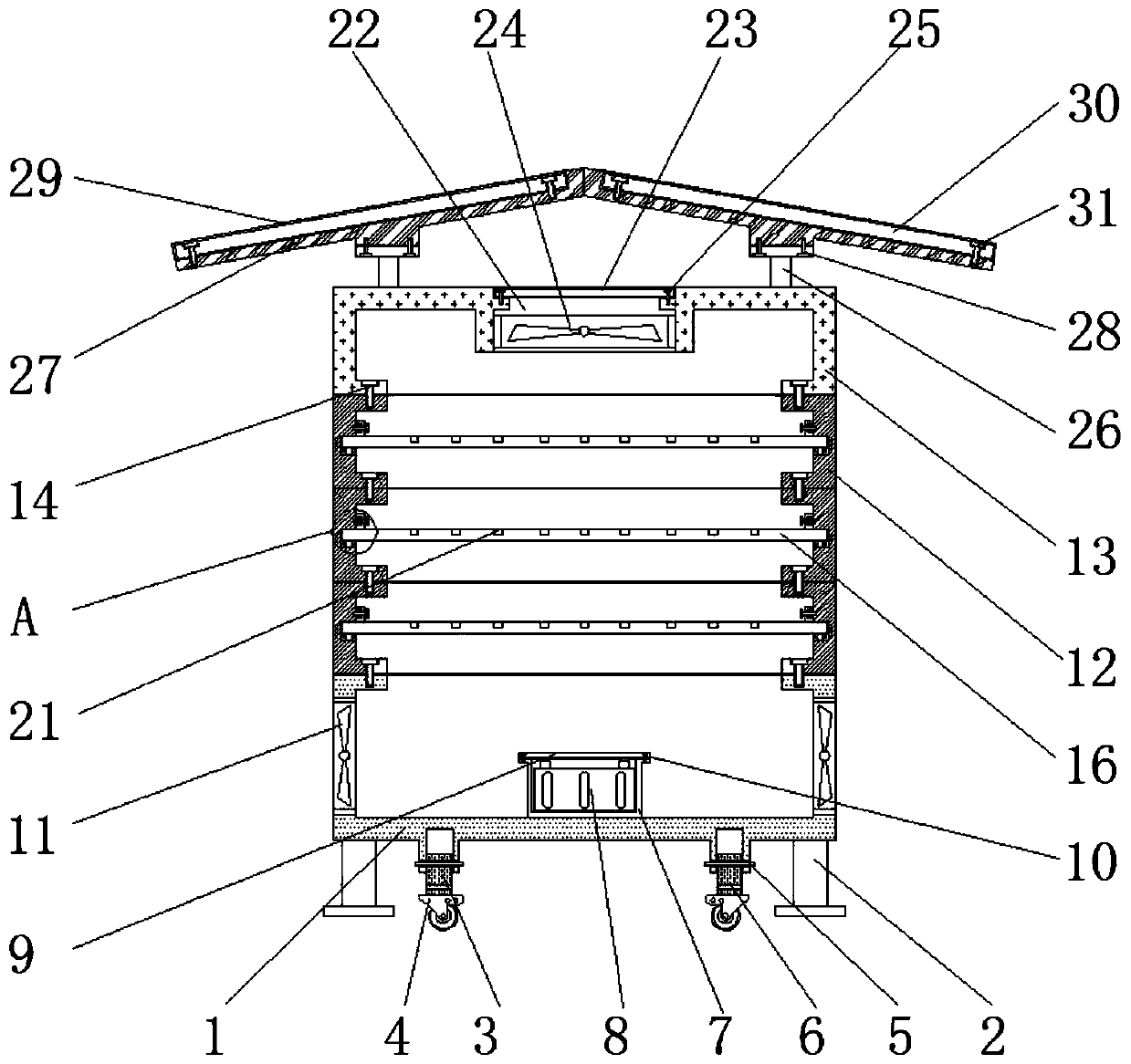 Multi-layer spliced drawing type comprehensive power distribution cabinet