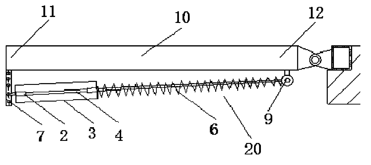 Device for adjusting curve characteristic of gravitational torque of cover plate of hanging hole of torsional spring structure