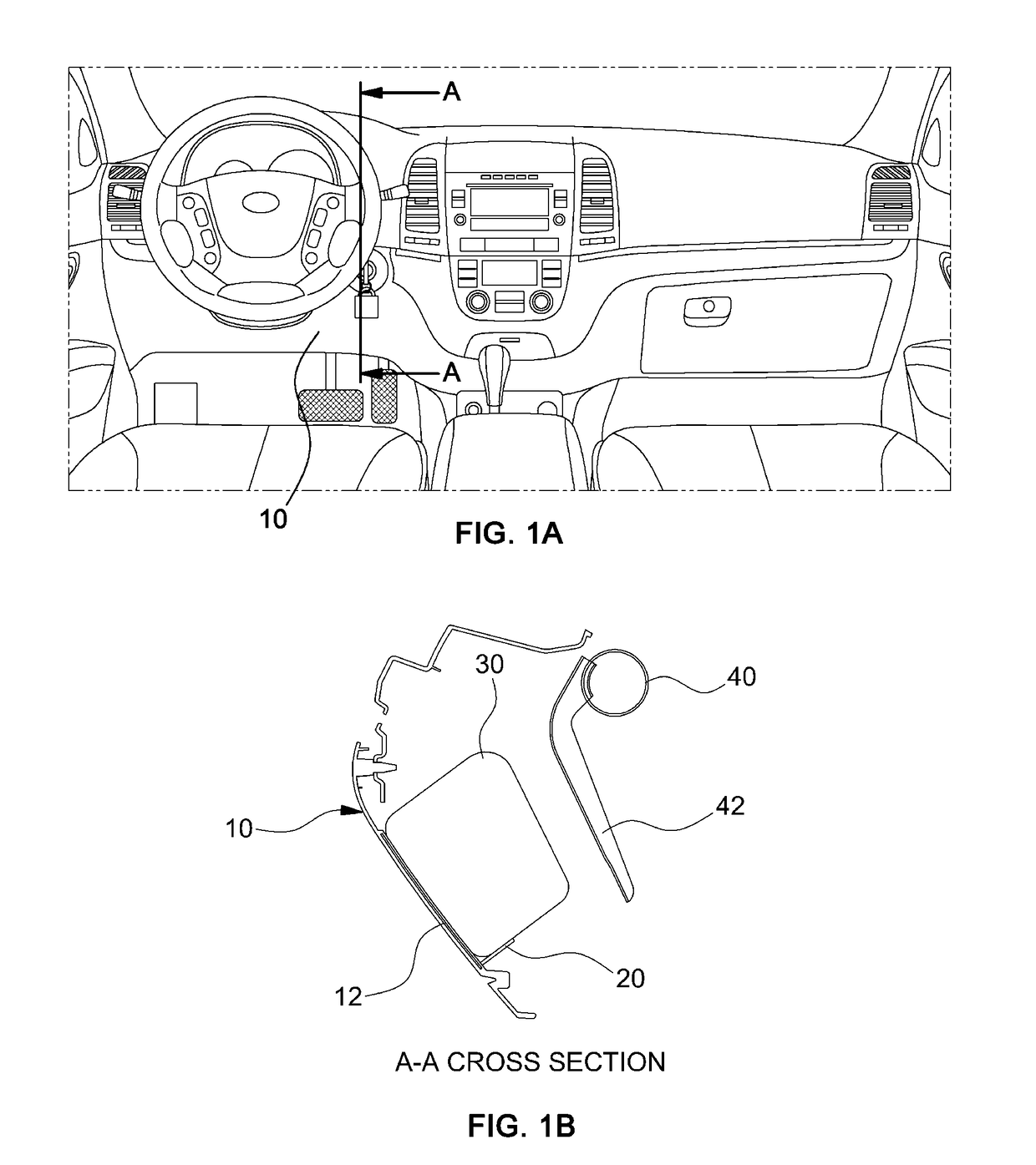 Knee bolster device for vehicle