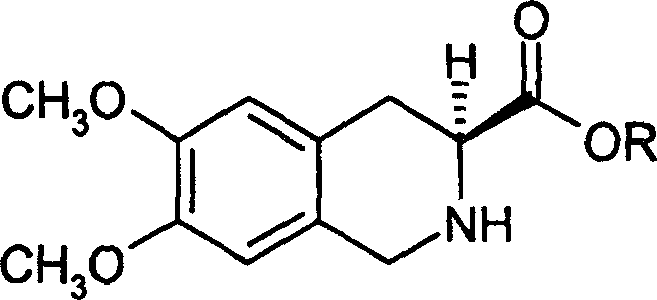 Process for preparing (s)-6,7-dimethoxy-1,2,3,4-tetrahydro isoquinoline-3-carboxylic acid