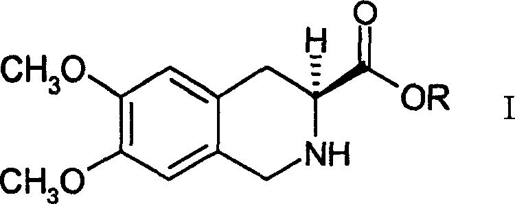 Process for preparing (s)-6,7-dimethoxy-1,2,3,4-tetrahydro isoquinoline-3-carboxylic acid