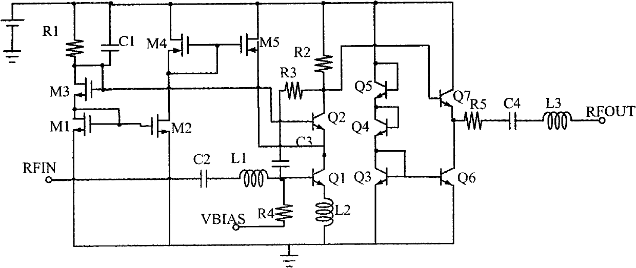 Broadband low noise amplifier