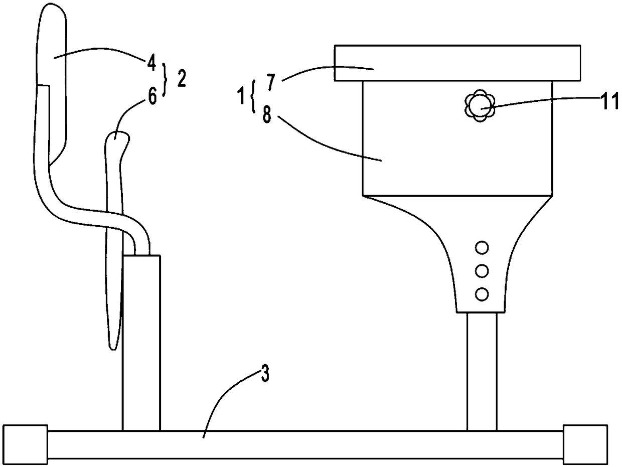 Connection-type desk-chair for sitting posture correction