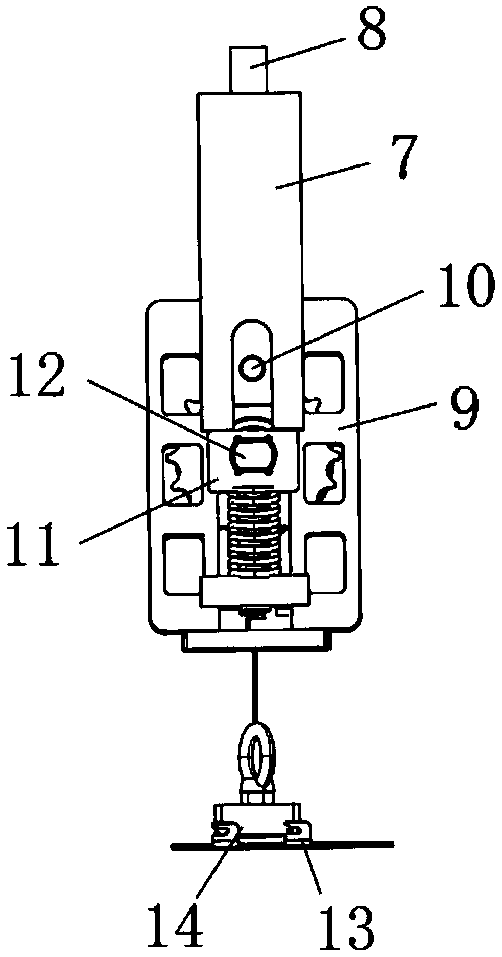 Tension test equipment and steel wire rope tension test method thereof