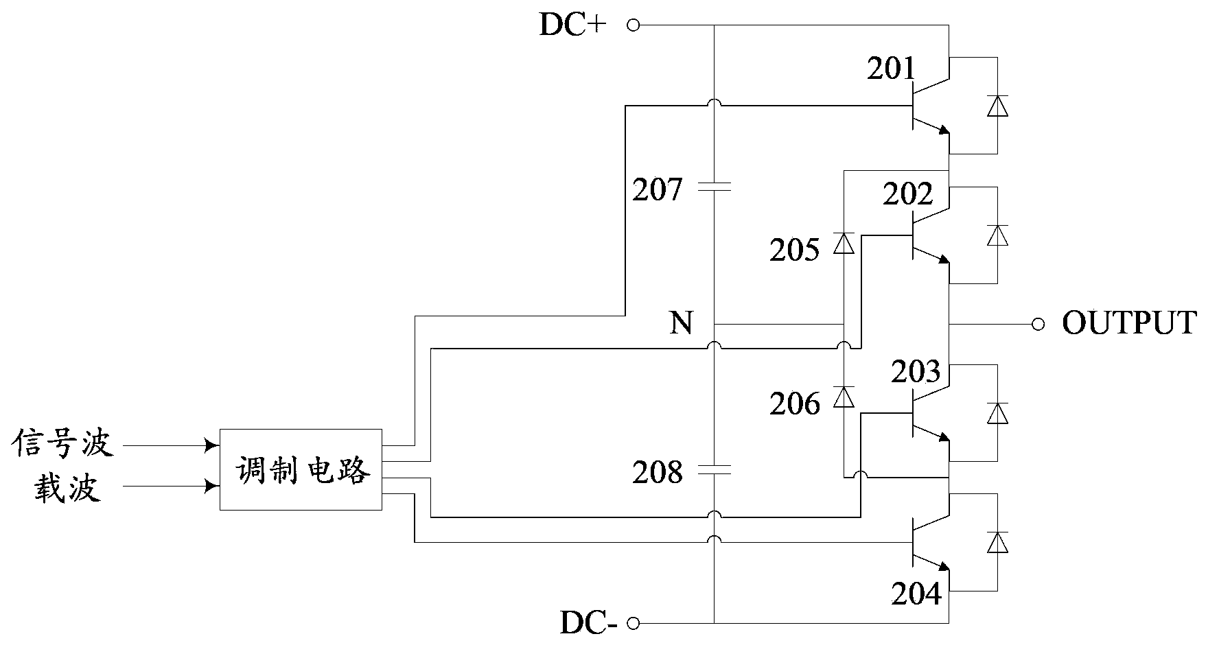 Inverter and inverter topology