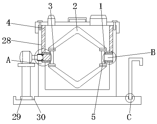 Road fog sealing layer material configuration mixing device