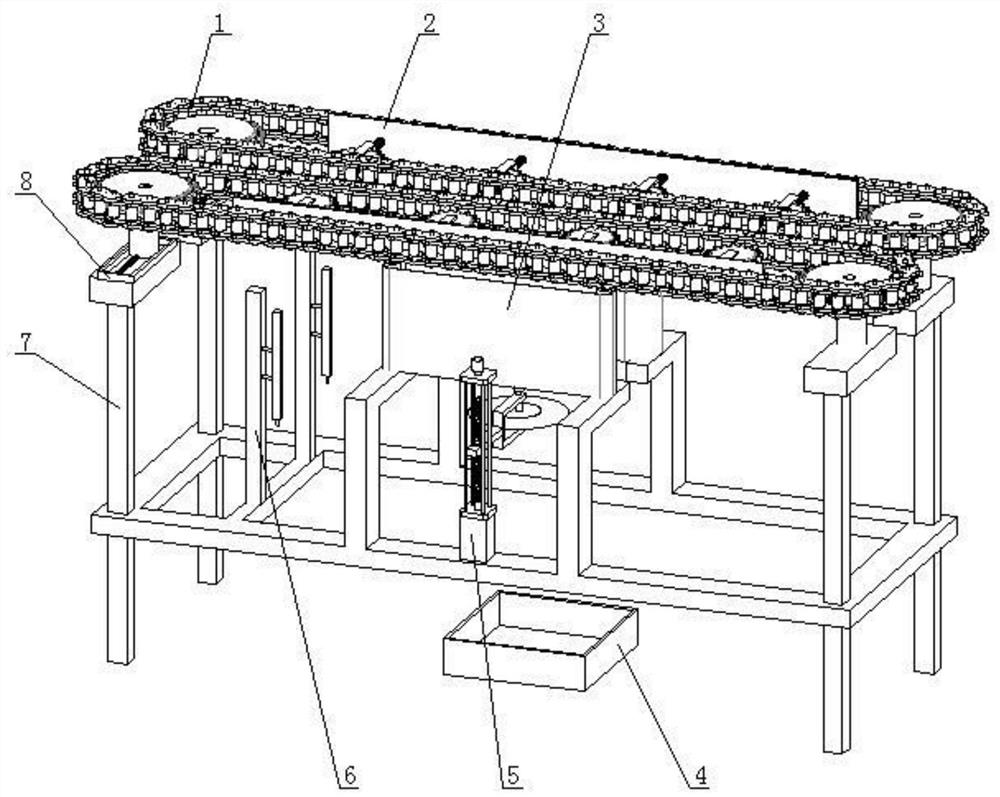 A fish vertical tail cutting bloodletting device