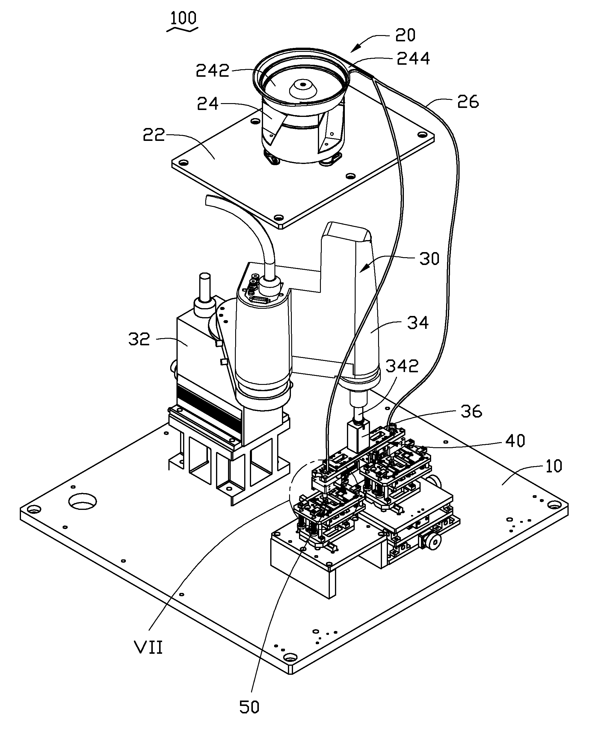 Screw assembling device