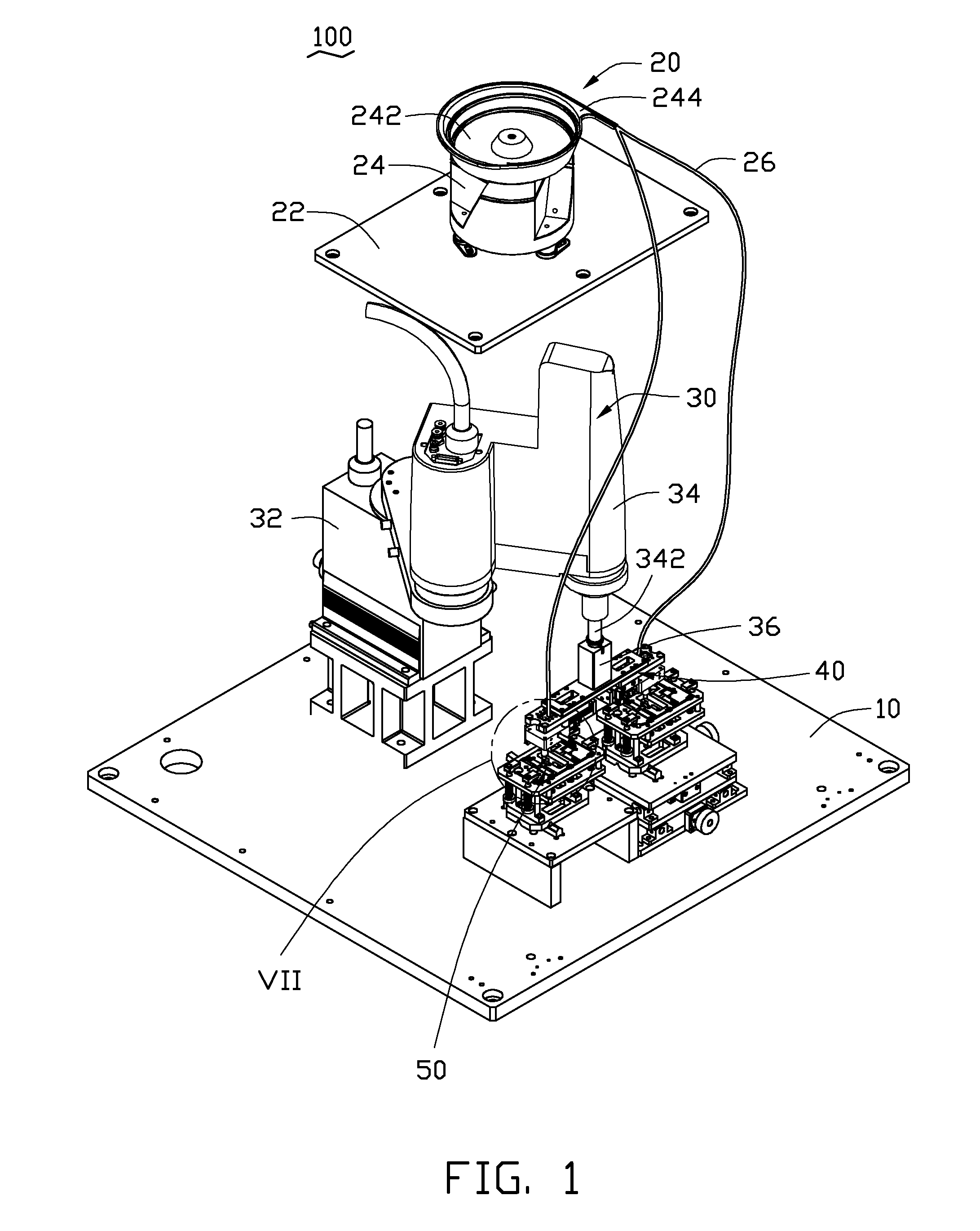 Screw assembling device