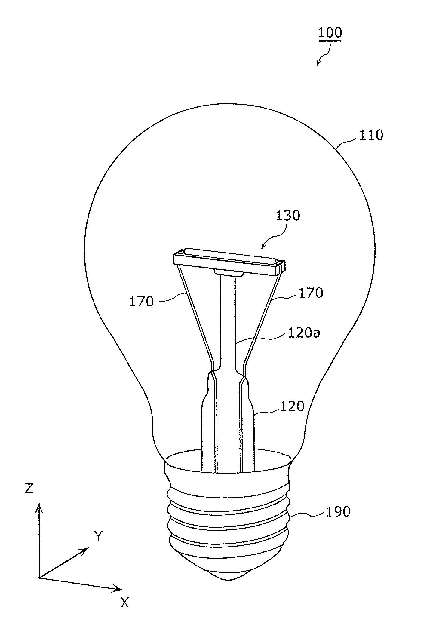 Light bulb shaped lamp and lighting apparatus