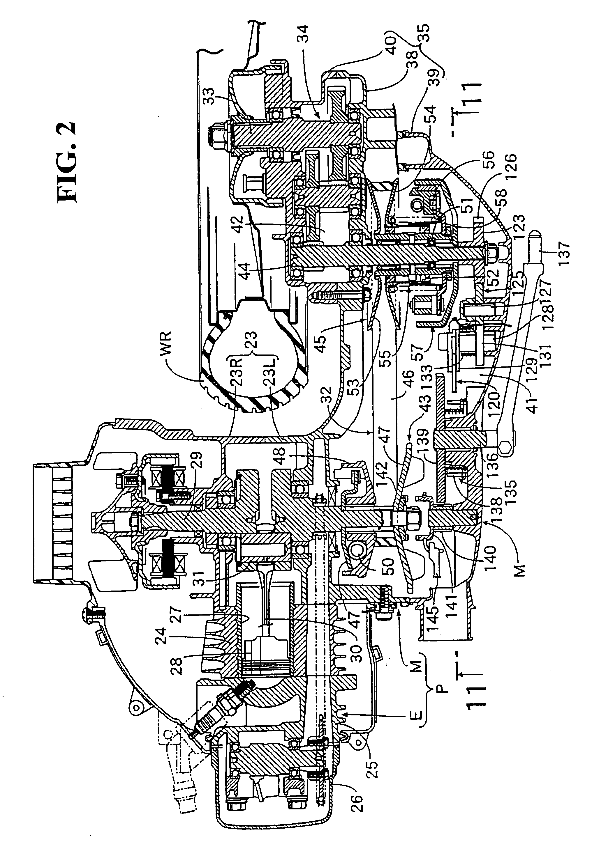 Stand device for motorcycle