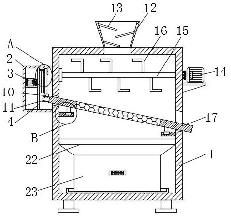 Rice screening device for rice production