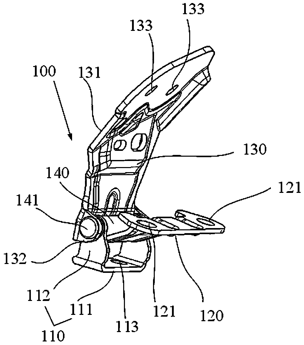 Hinge and vehicle with hinges