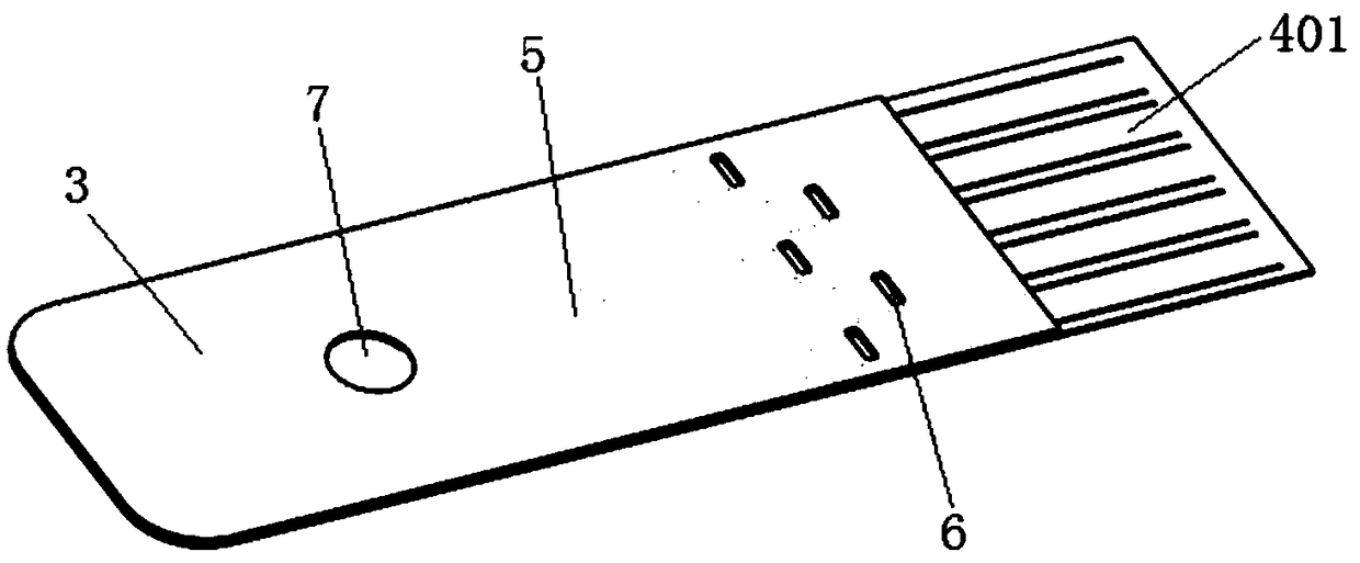 Multi-channel quick detection micro-fluid detecting chip