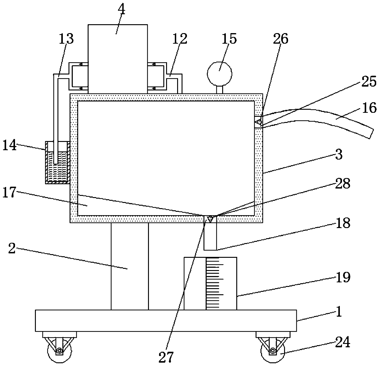 Clinical gastrointestinal decompression device used in gastroenterology department