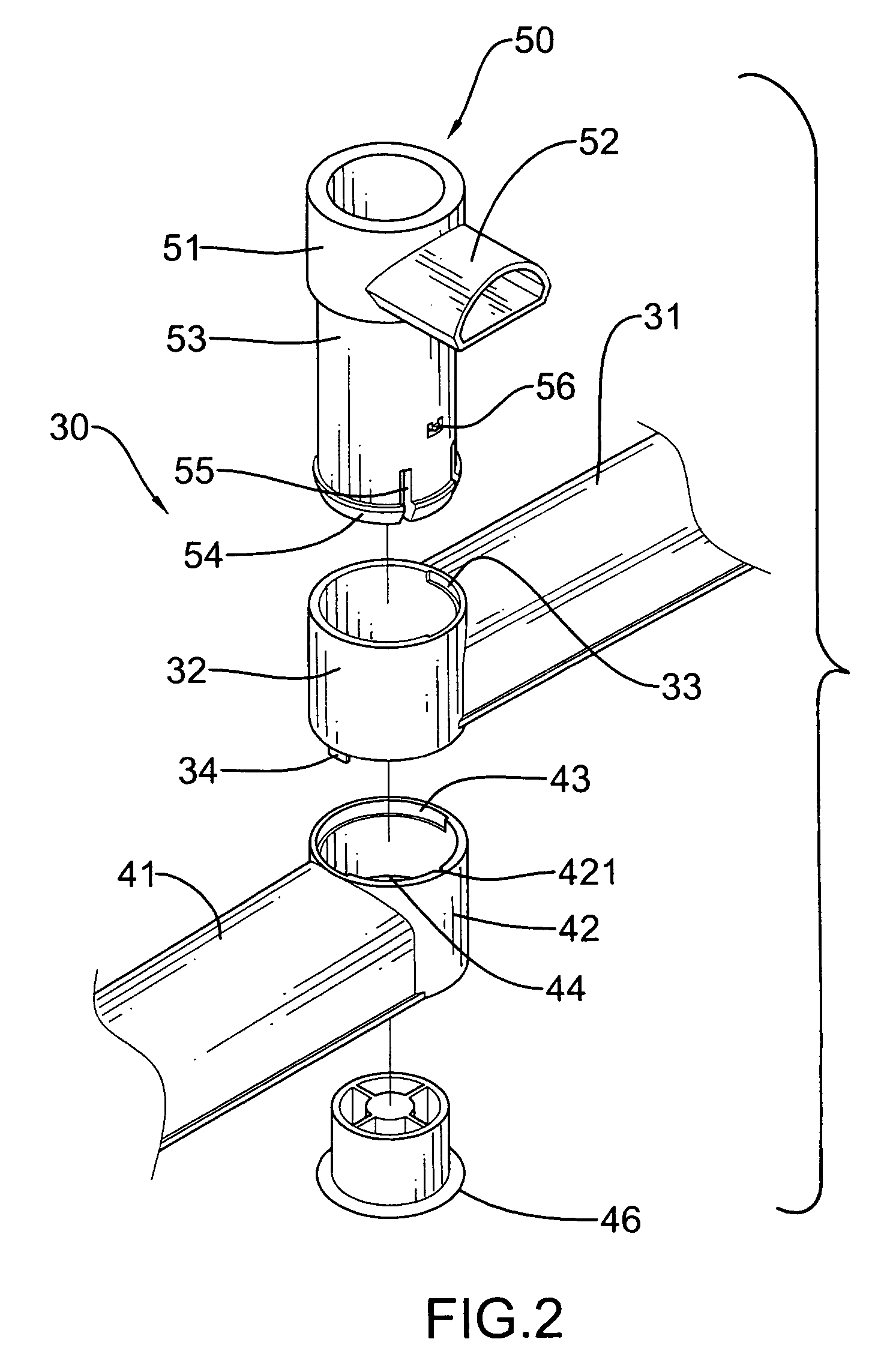 Foot assembly of a clothes rack