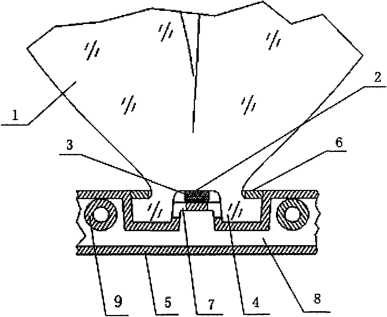 Lamp ornament fixedly provided with LED (light-emitting diode) luminous sheet group