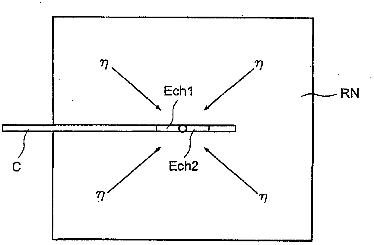 Method for determining the emission intensity of gamma radiation from a radioelement