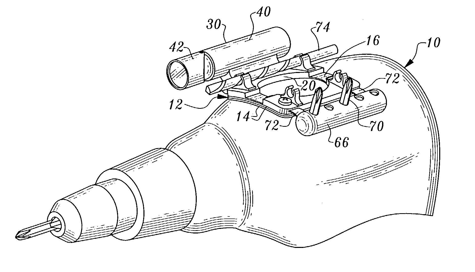 Apparatus including flash light and bit holder for attachment to an electric drill