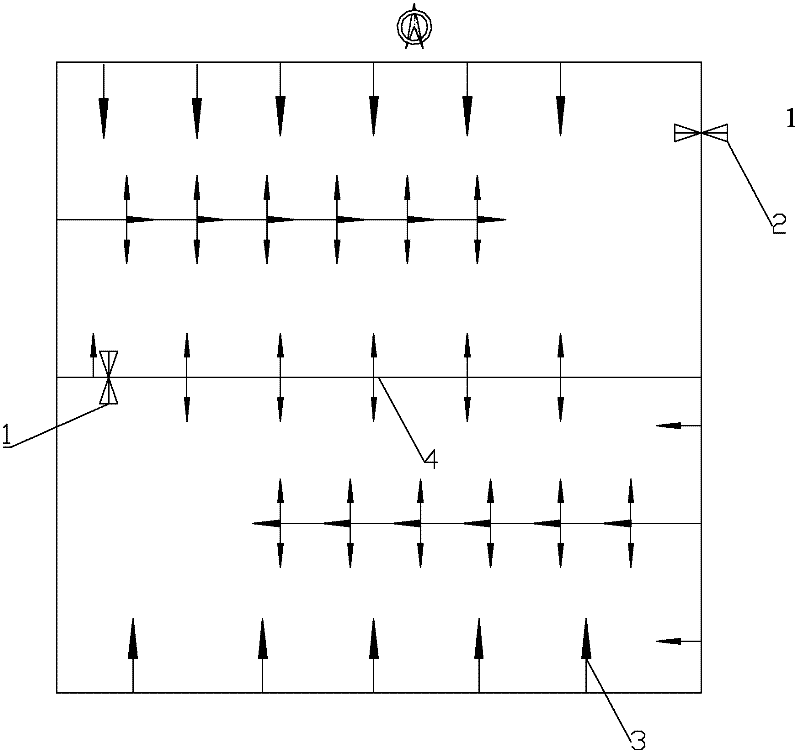 Construction method of backfill in layers for sea reclamation