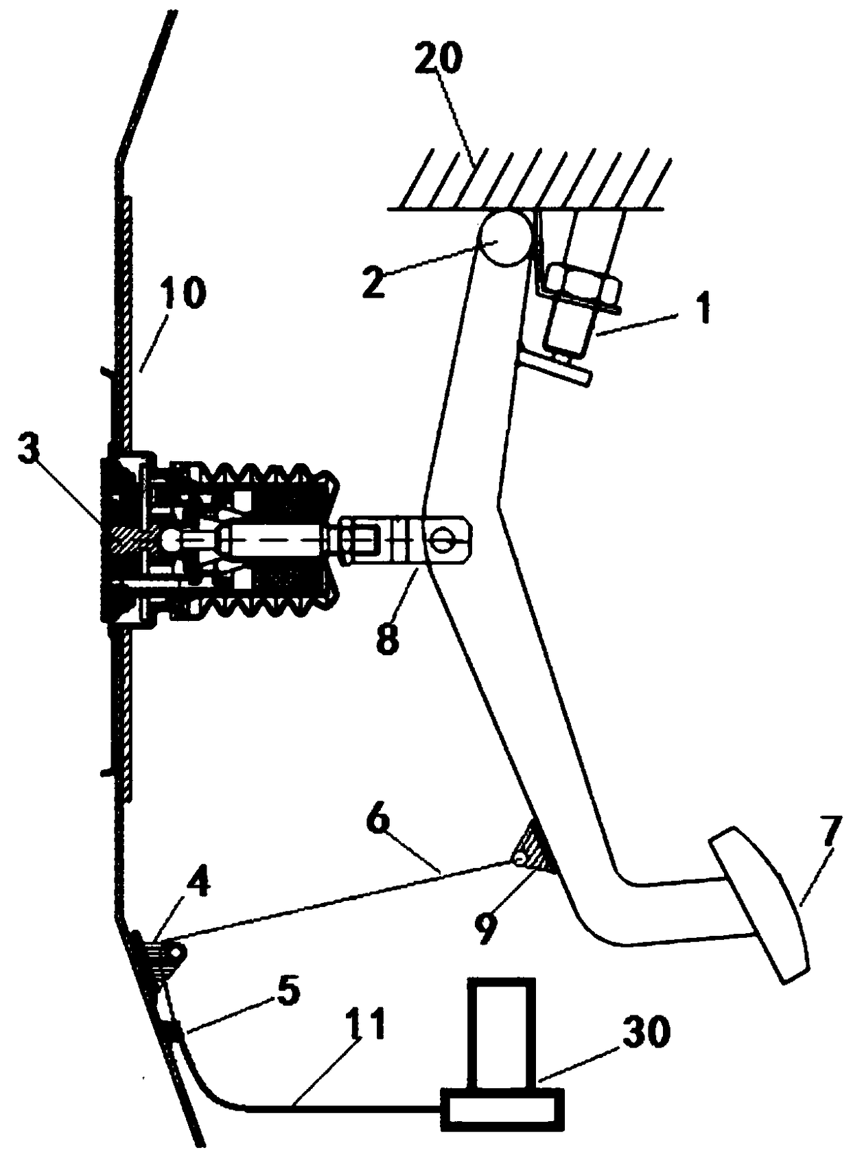 Electric-control braking device for car and working method thereof