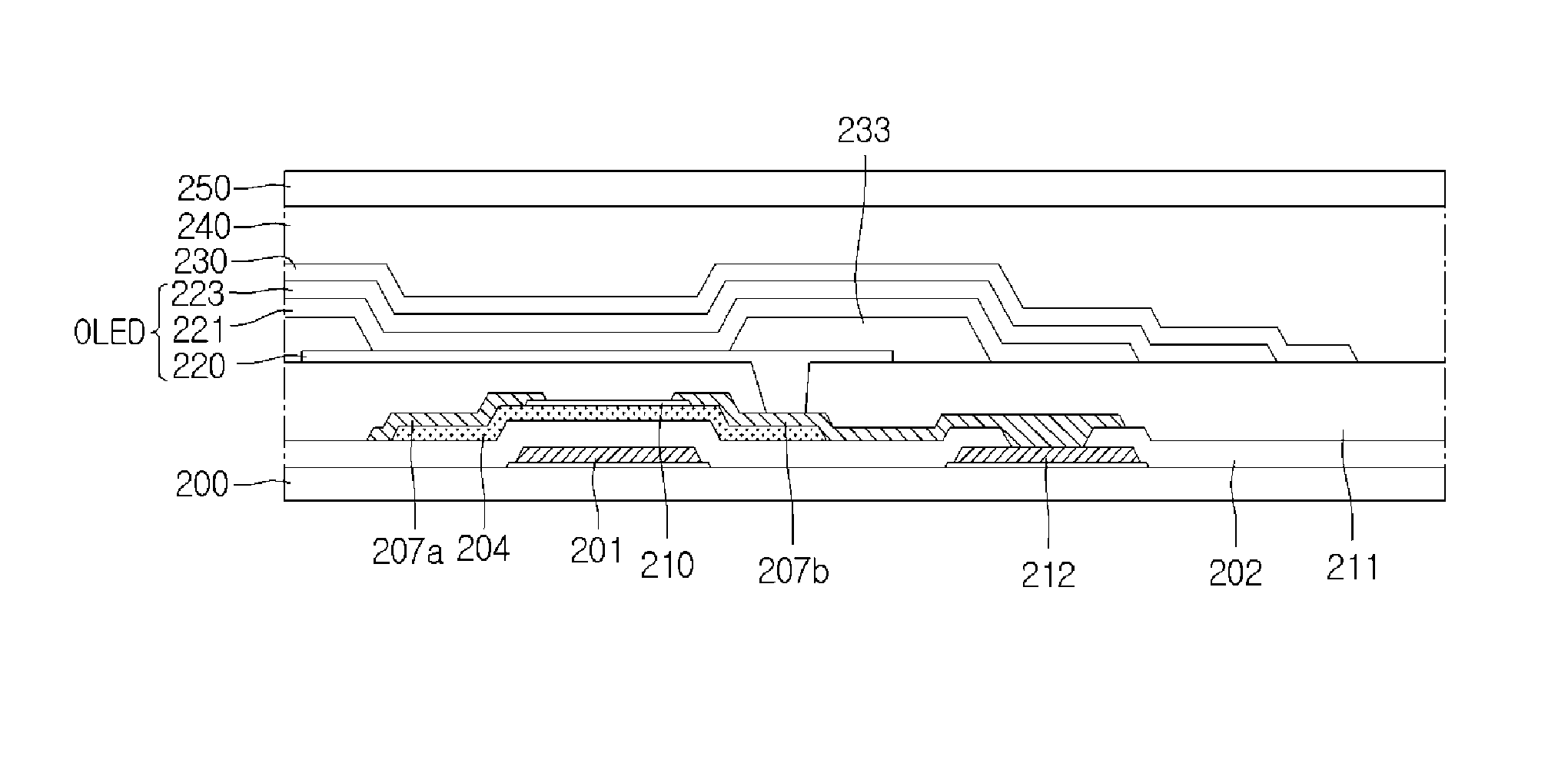 Method for manufacturing organic light emitting diode display device