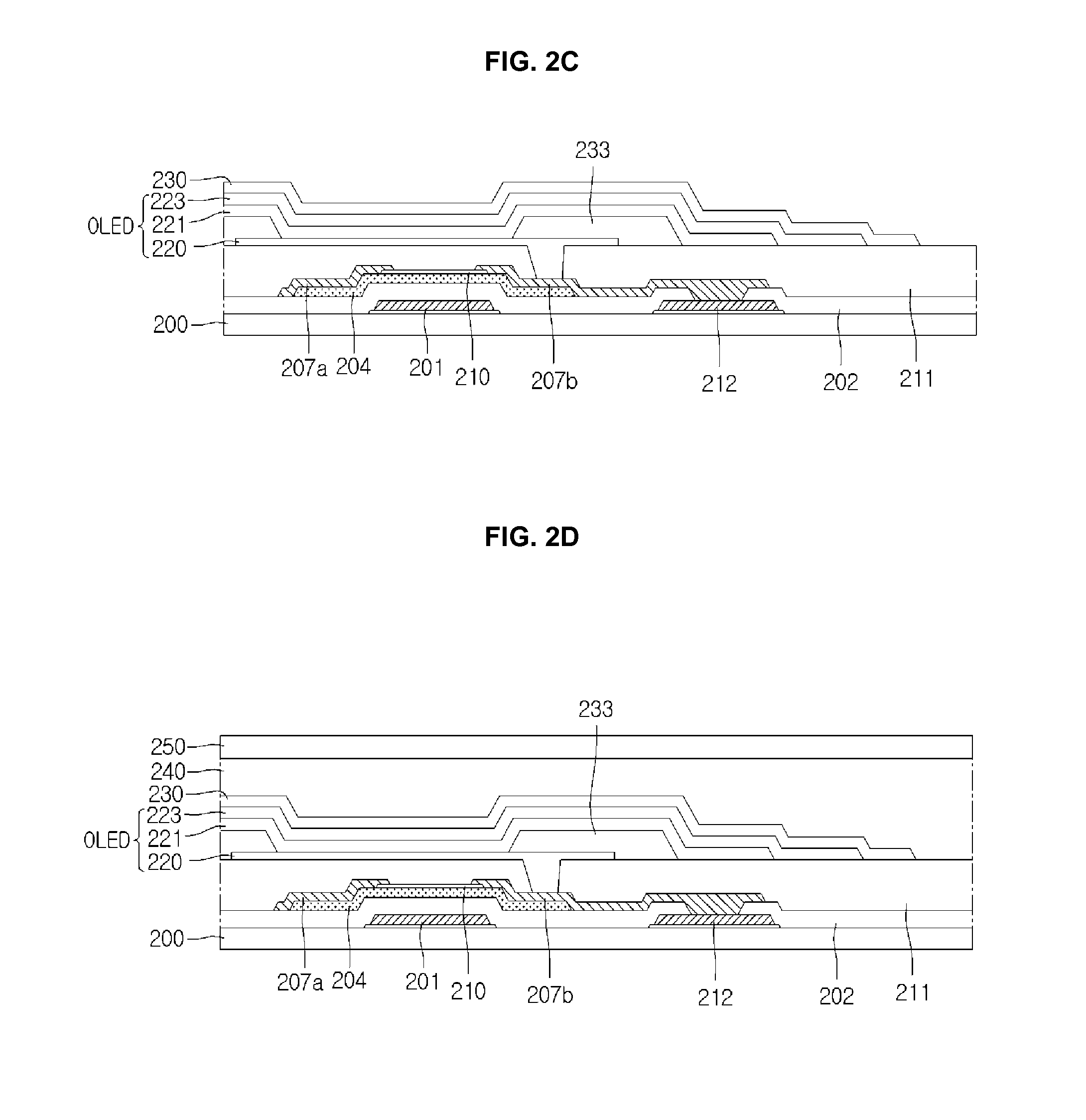 Method for manufacturing organic light emitting diode display device