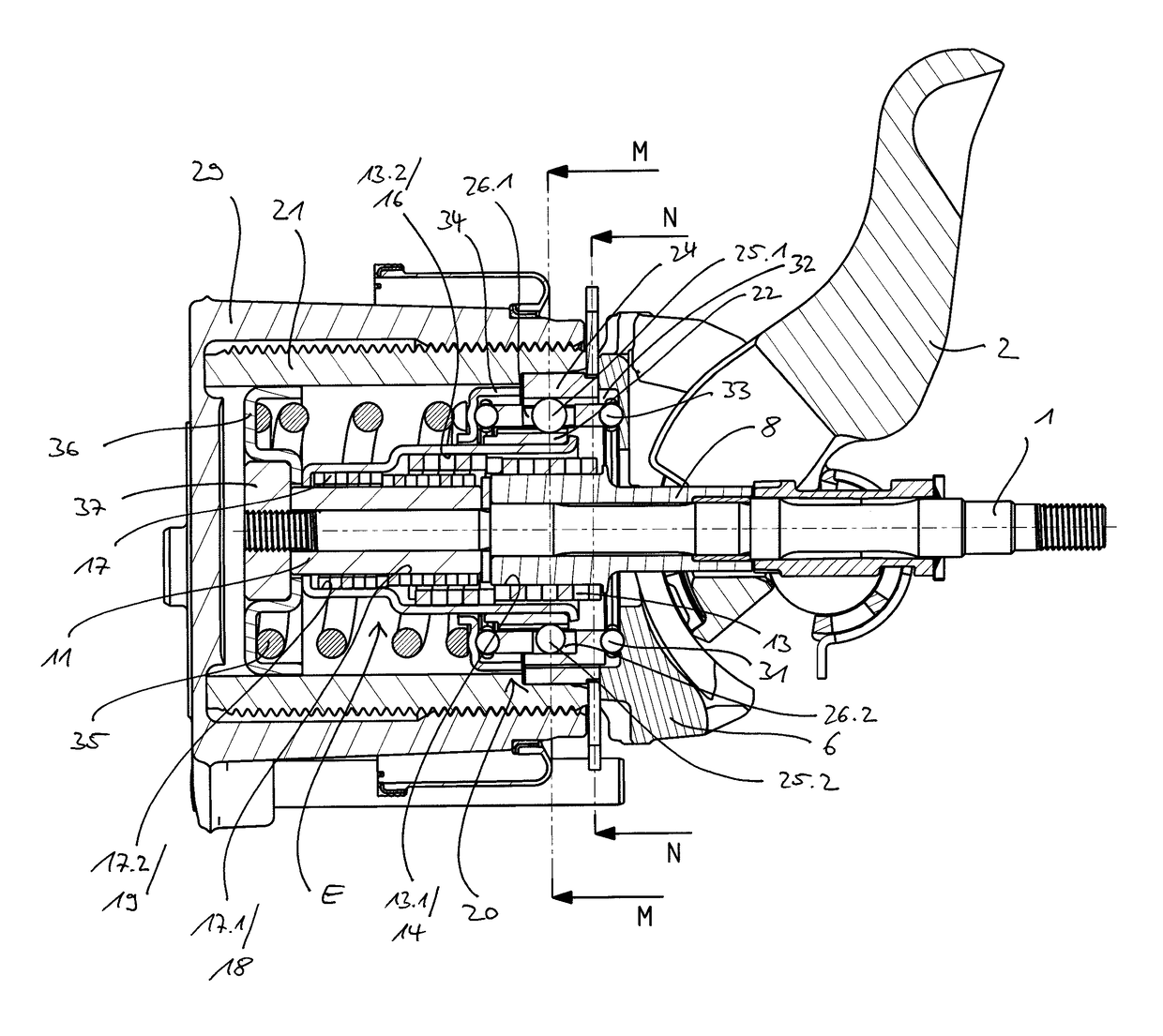 Brake actuation mechanism for a disc brake and disc brake comprising the same