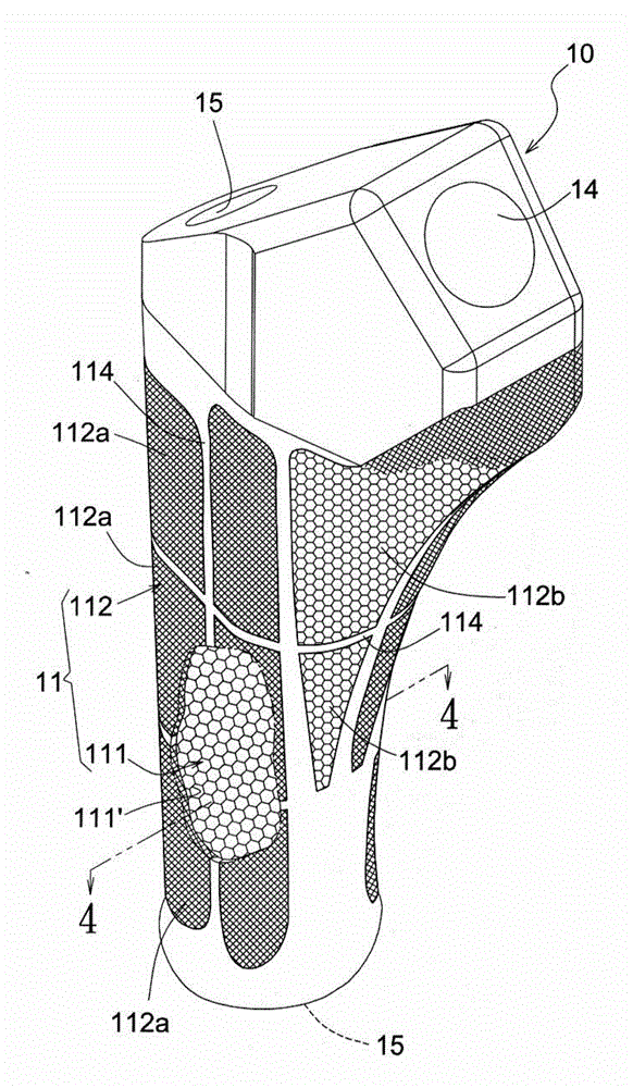 Feather quantized femoral stem