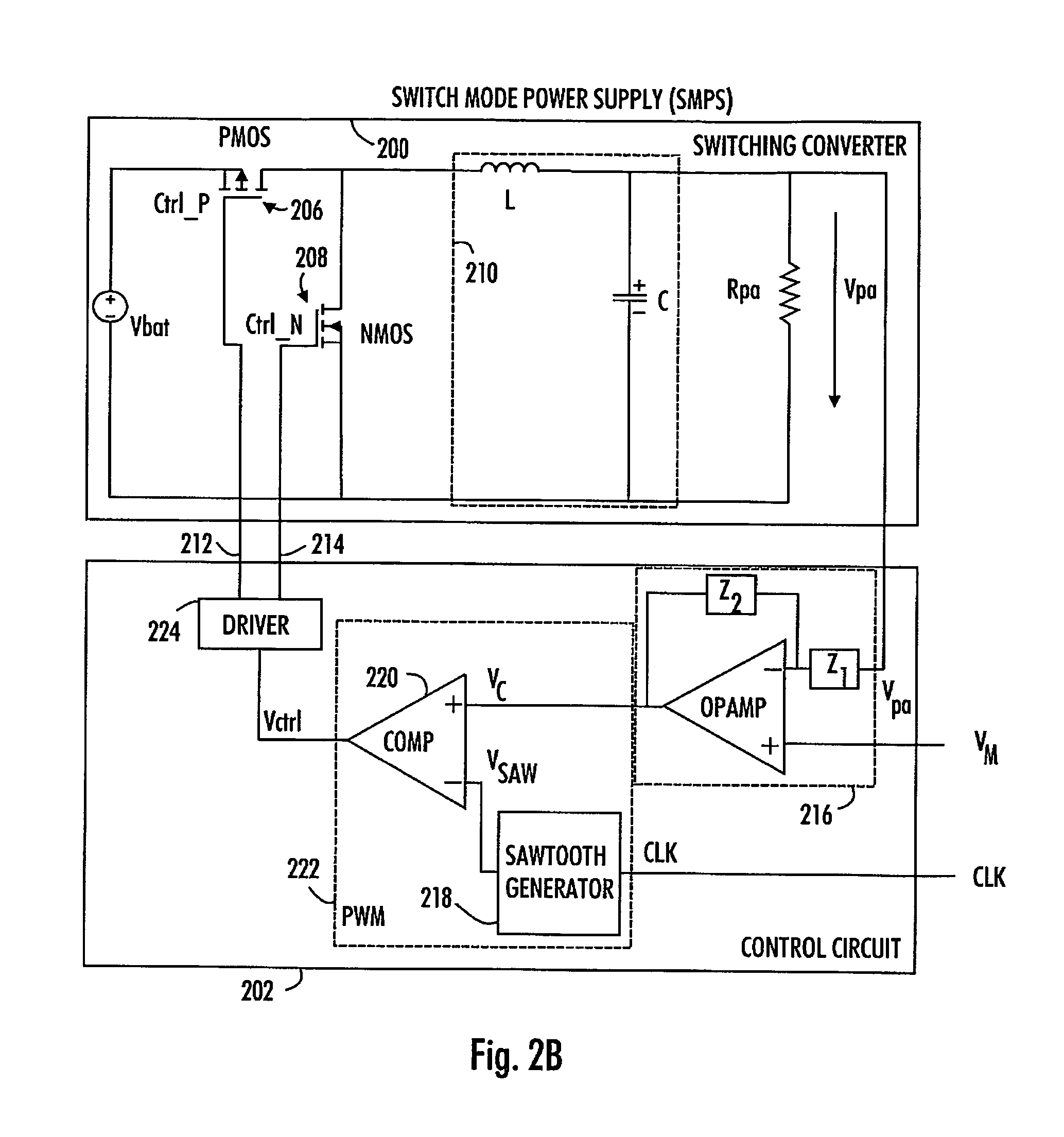 Controlling switching mode power supply of power amplifier