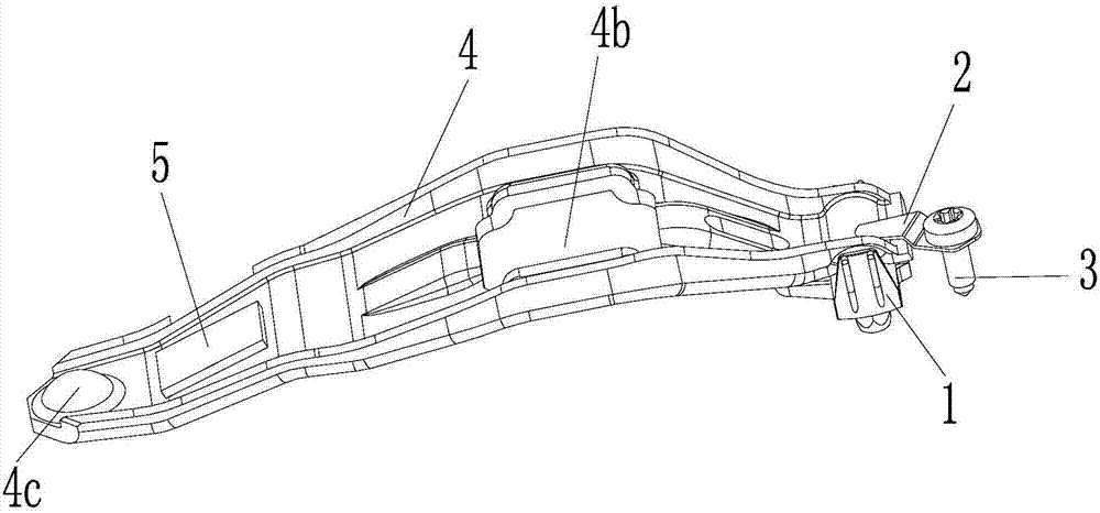 An installation structure for a clutch release fork and a support mechanism