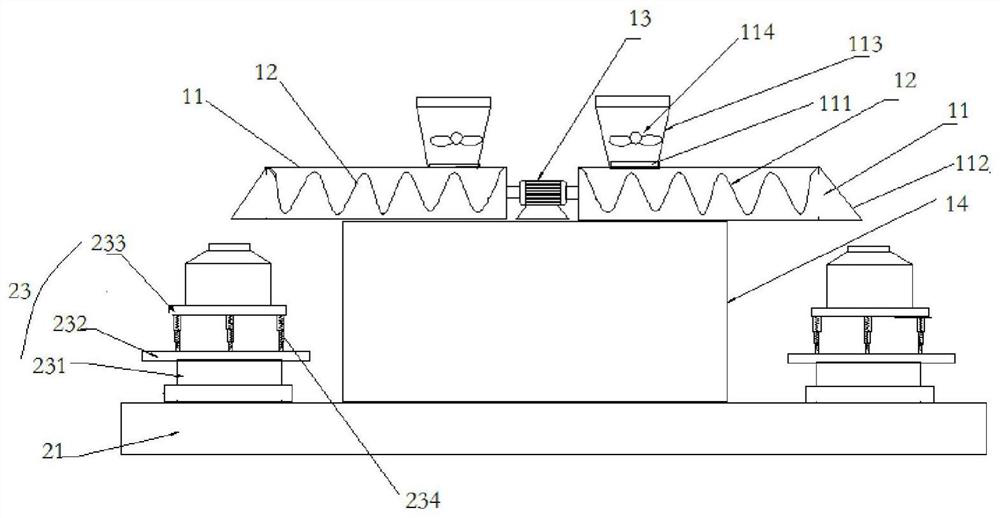 High-efficiency unloading device and working method for water-based fire extinguishing agent production