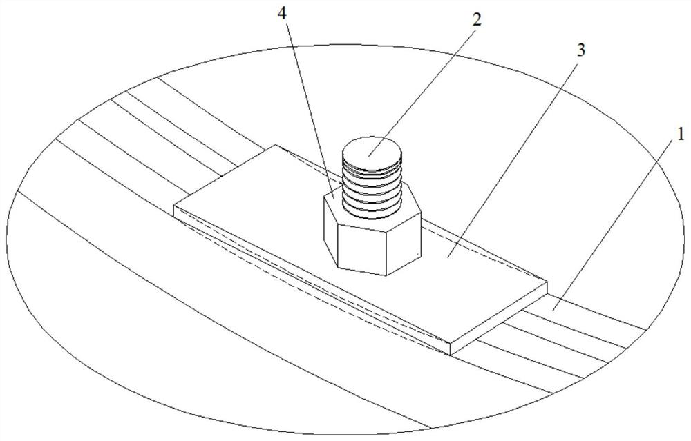 A method and an anchoring device for increasing the pull-out force of the concrete around the pre-embedded channel