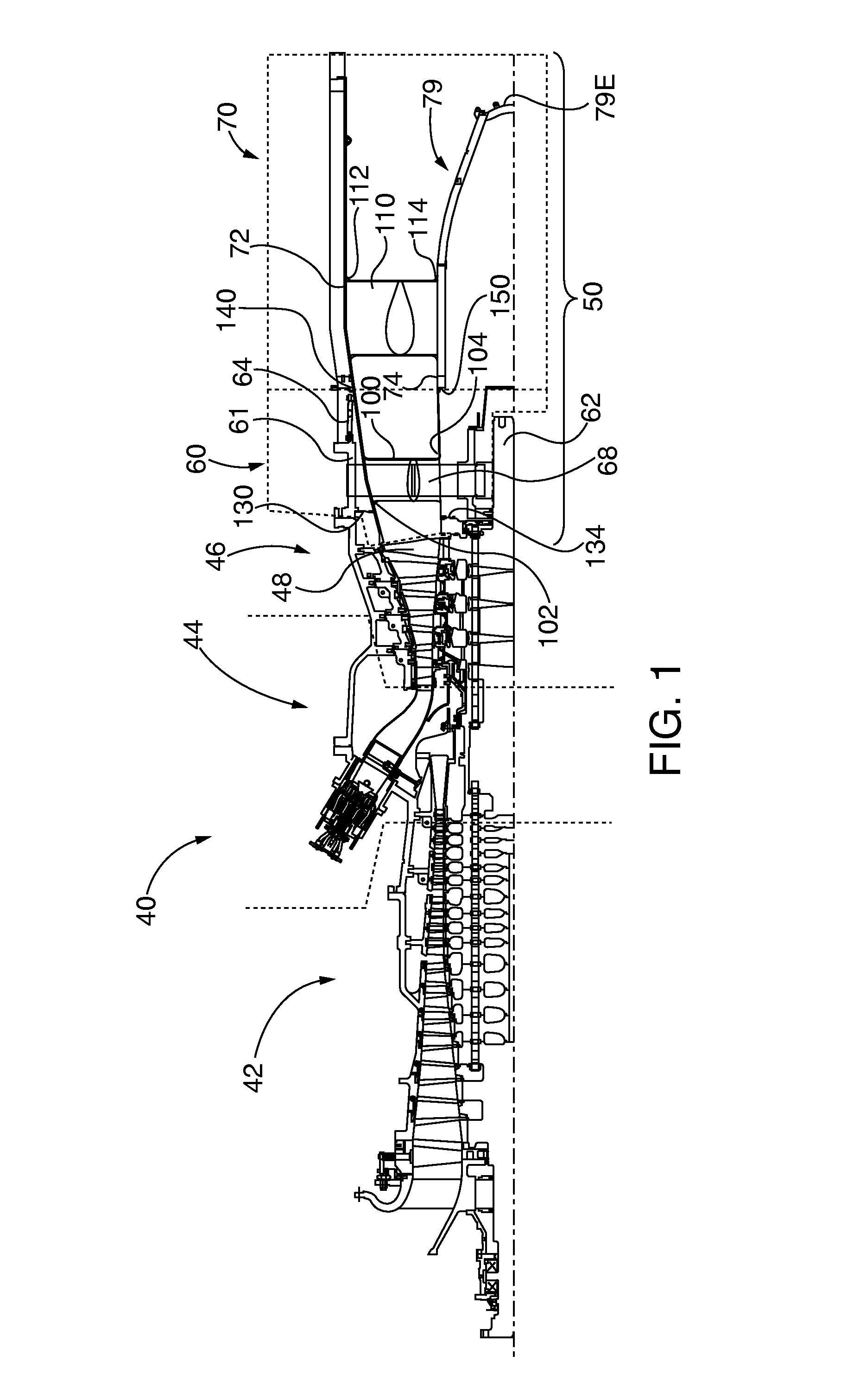 Industrial gas turbine exhaust system diffuser inlet lip