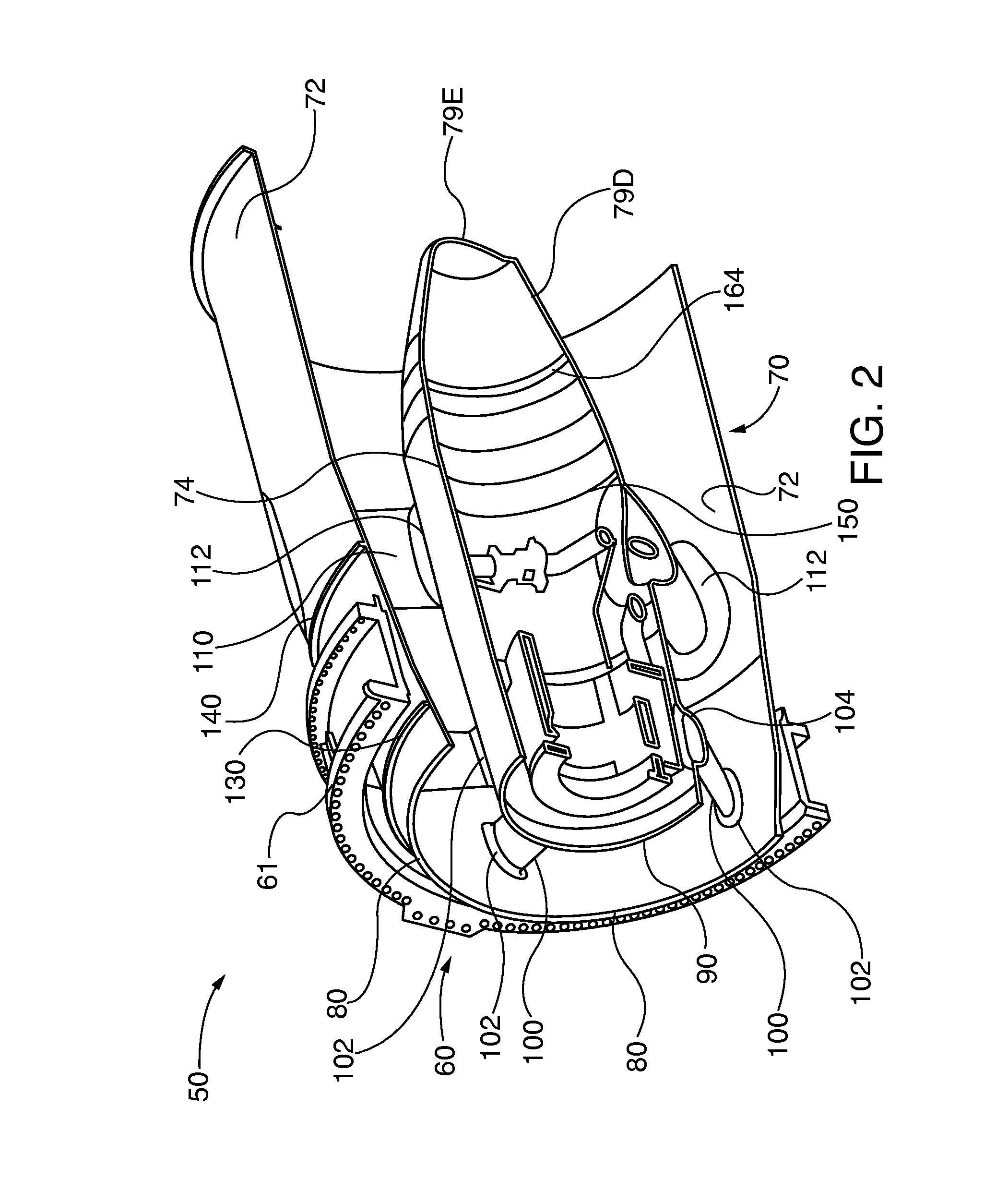 Industrial gas turbine exhaust system diffuser inlet lip