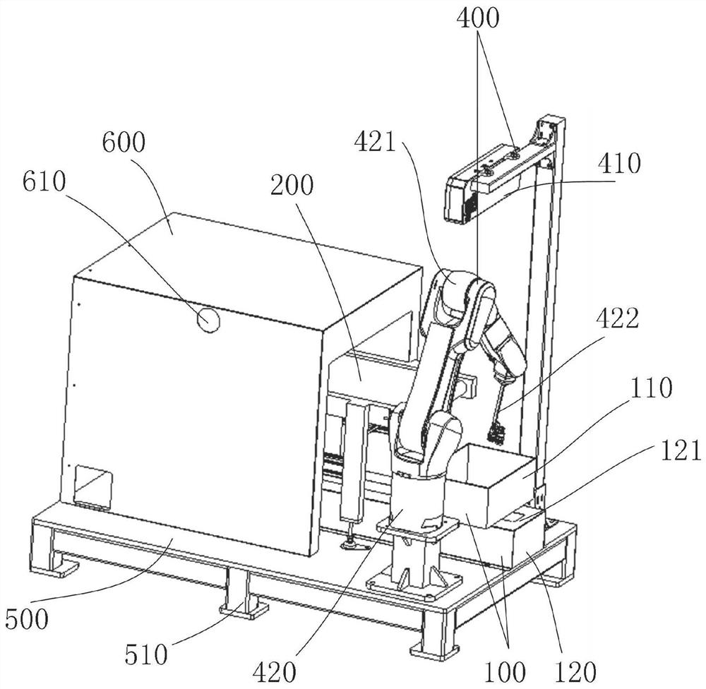 Visual grabbing test device and system