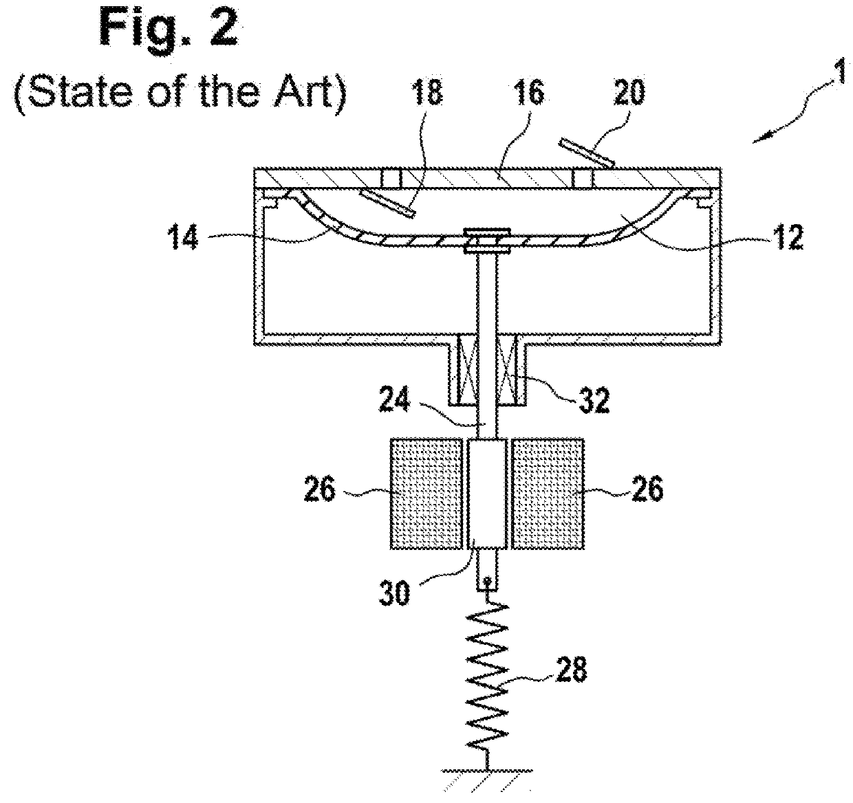 Chamber pump and method for operating a chamber pump