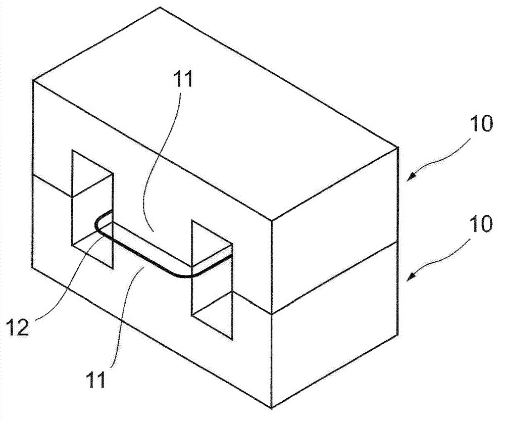 Ferrite core and transformer