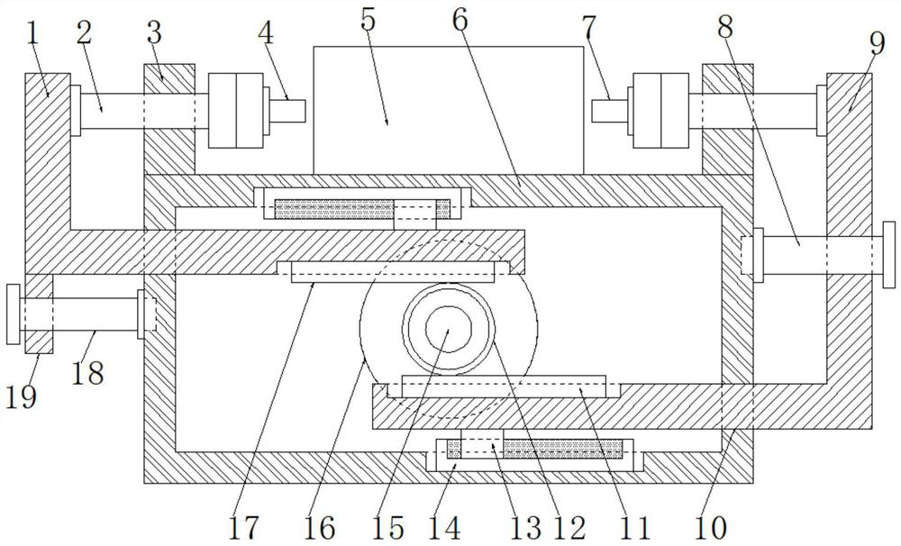 Lamp panel punching die of automobile headlamp