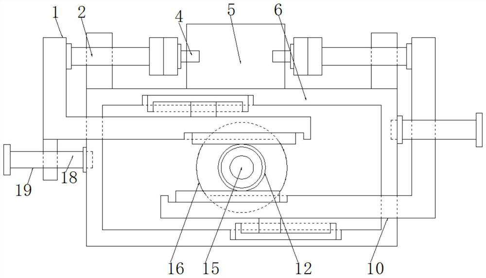 Lamp panel punching die of automobile headlamp