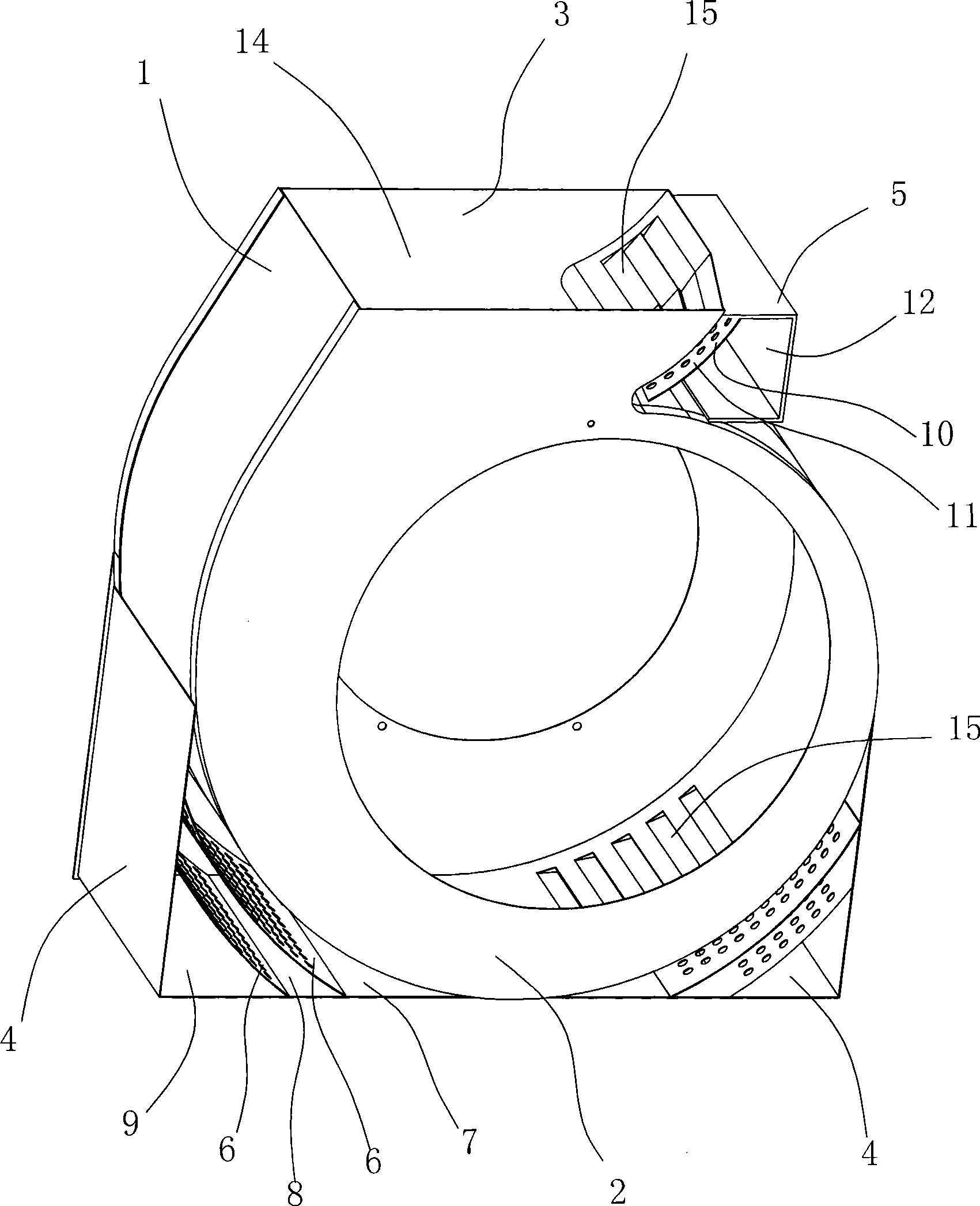 Bionic micropore noise reduction structure for smoke exhaust system