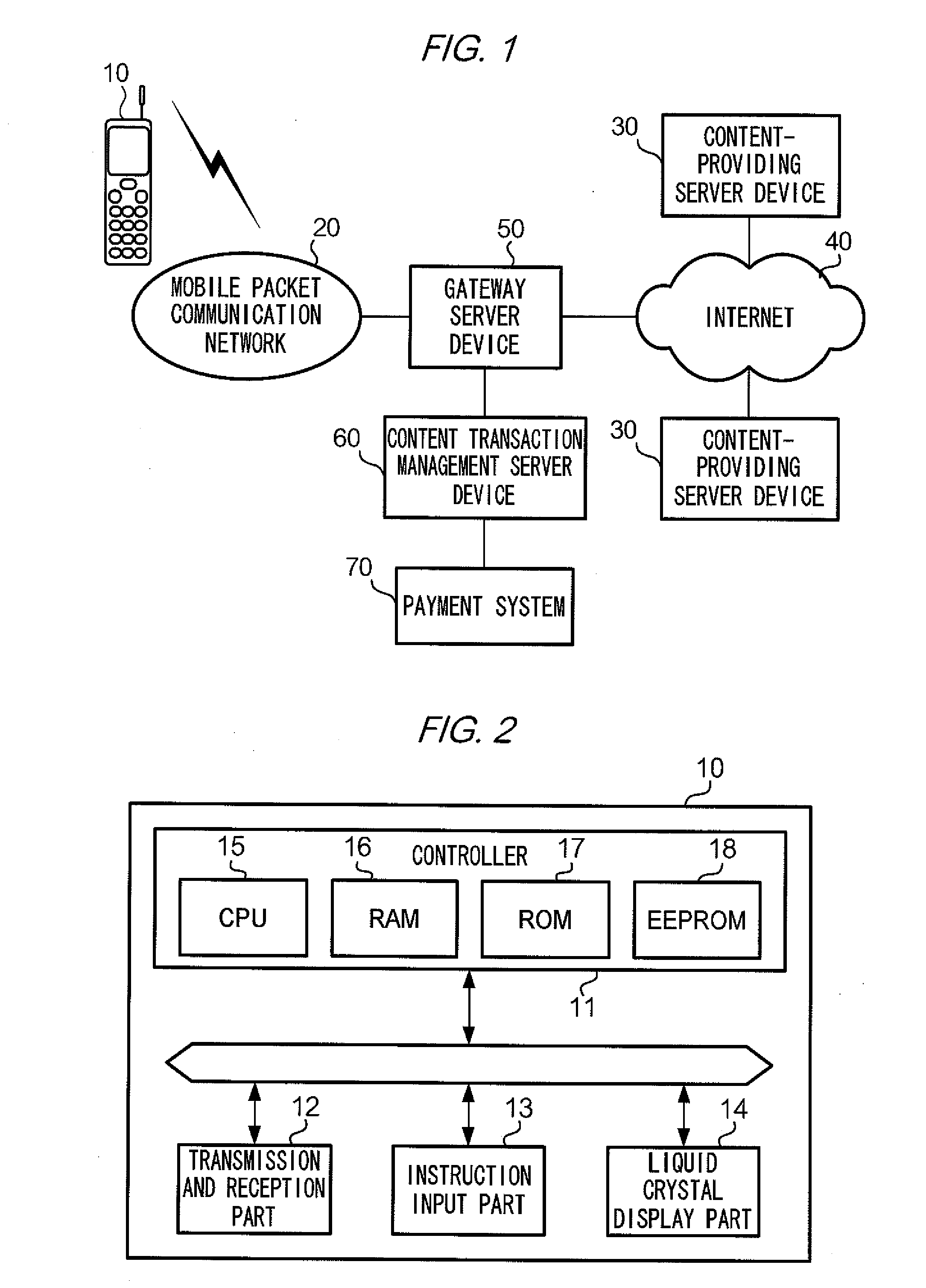 Content transaction management server device, content-providing server device, and terminal device and control program