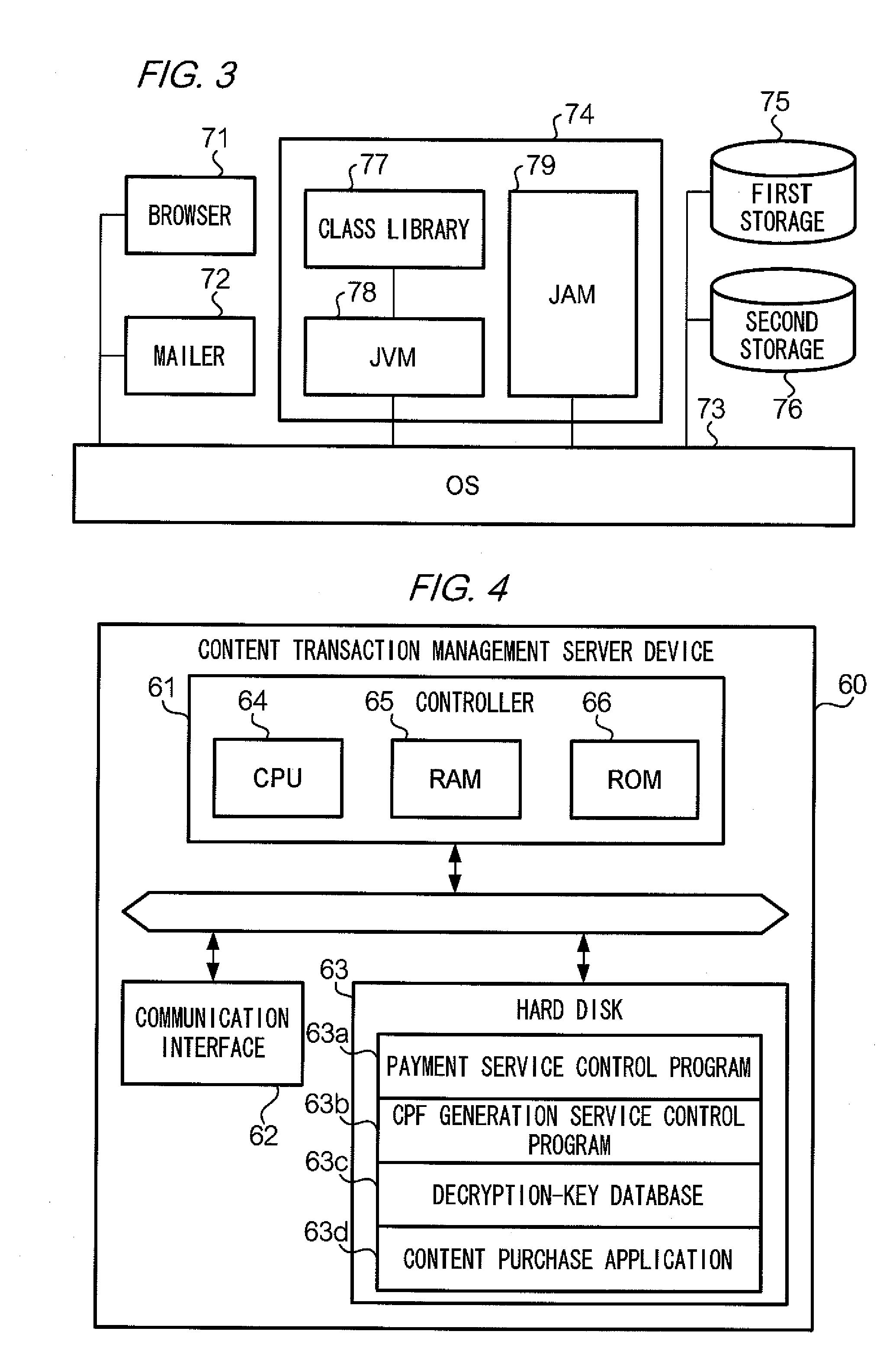 Content transaction management server device, content-providing server device, and terminal device and control program