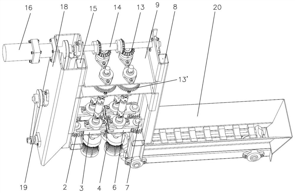 Efficient corn cob crushing device