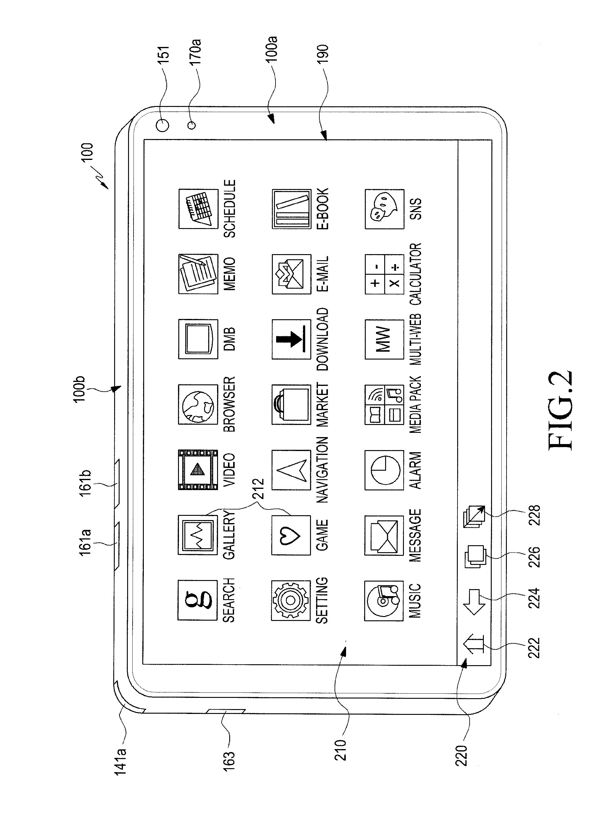 Mobile device for executing multiple applications and method thereof