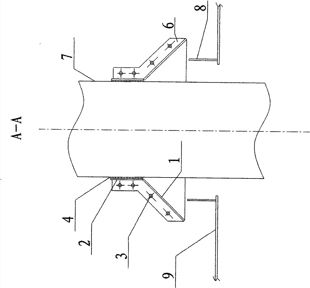 Waste oil guiding and collecting device in wellhead area