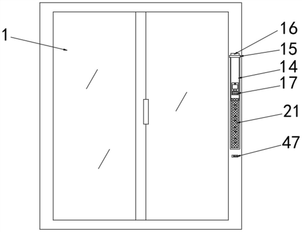 Vertical insect trapping door and window